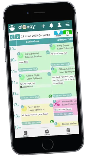 Pilates Stüdyosu Randevu Programı mobil